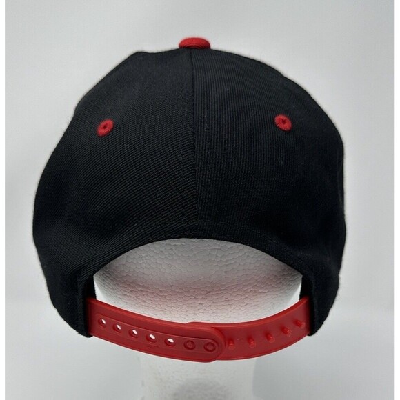 Top Gun Yupoong Black White SnapBack Wool Hat Vintage Tom Cruise Navy OSFM - Picture 3 of 11